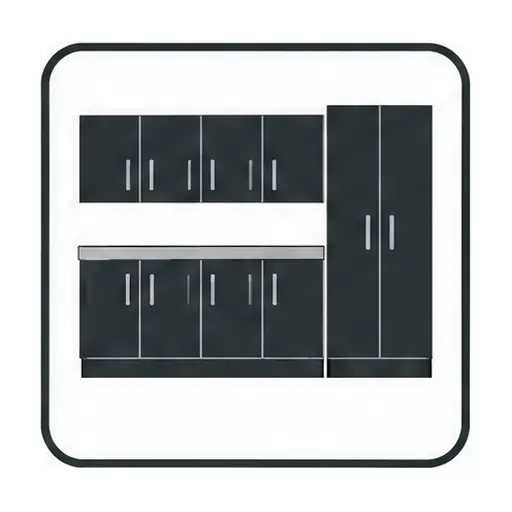 Schematic: Base, wall and tall cabinets