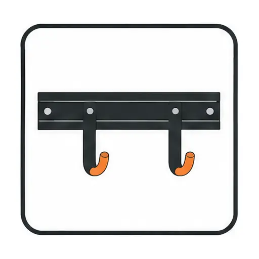 Schematic: Steel rail system
