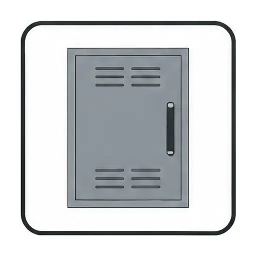 Schematic: Powder-coated steel, modular