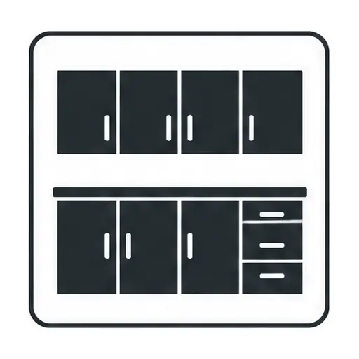 Schematic icon: Garage Cabinets